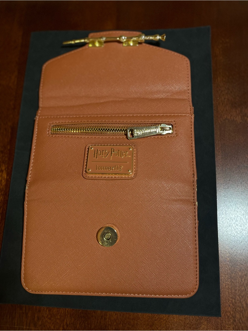 NWOT Harry Potter loungerfly ‘ Elder Wand Collection’ Wallet in Muted Terracota
